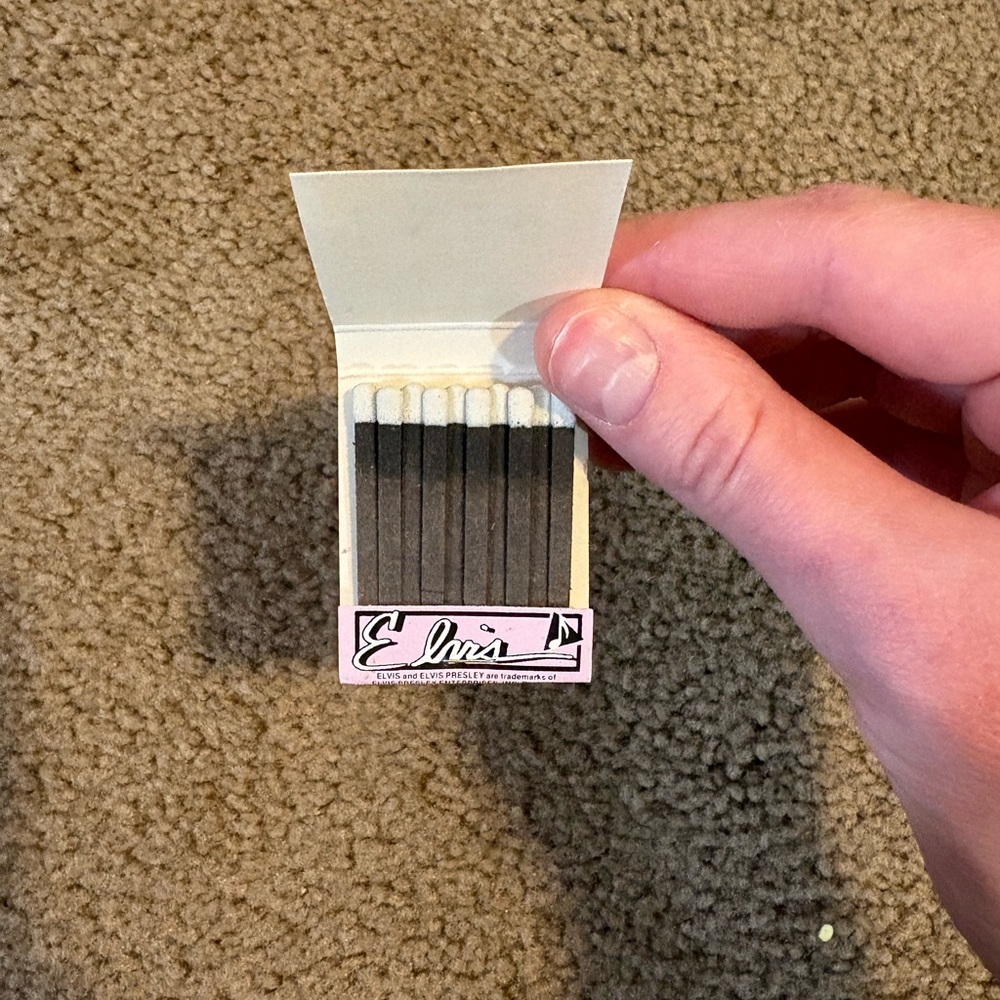 Vintage 1990 Elvis Presley Matches - Picture 3 of 5